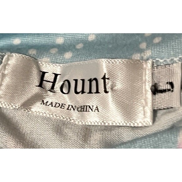 Hount Maxi Dress Blue Floral Tank Large Pockets Side Slits Stretch Sundress - Picture 6 of 9